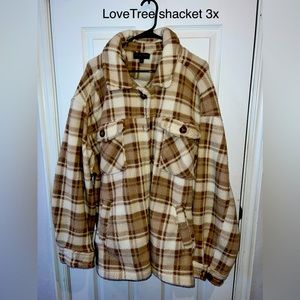 LoveTree shacket plaid